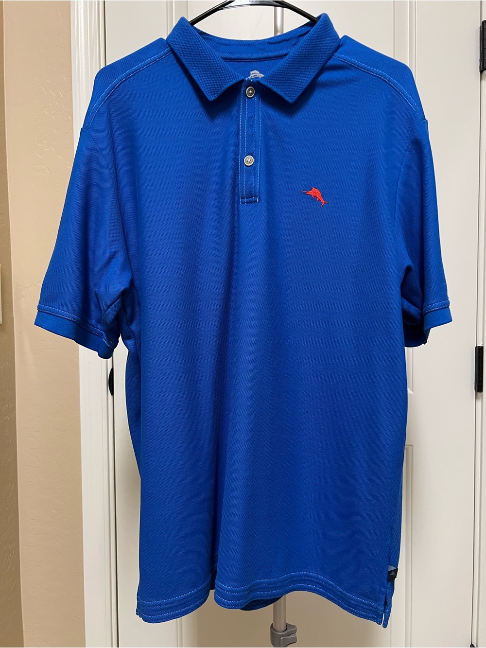 Tommy Bahama Royal Blue Polo with Red Logo